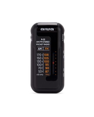 Radio Portátil Bolsillo Aiwa R-22BW Negra