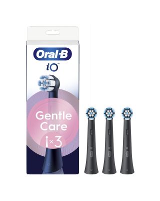 Set de 3 unidades de recambios Oral-B iO Gentle Care negros