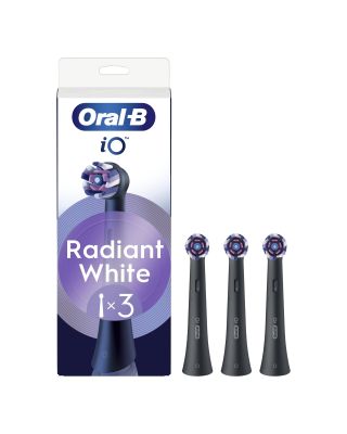 Set de 3 unidades de recambios Oral-B iO radiant White negros