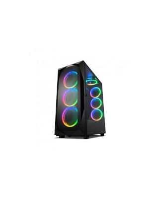 CAJA ATX SHARKOON REV300 2XUSB3.0 RGB SIN FUENTE NEGRO