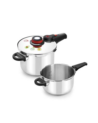 Olla a presión Monix Selecta (set de 2) 4 y 6 Litros Apta para inducción - M790005