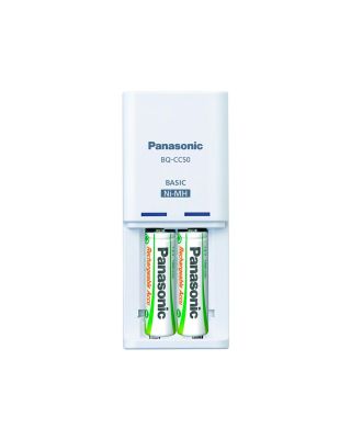 Cargador Panasonic AAA/AA más 2 Pilas AA Recargables