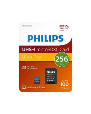Memoria Micro SDXC Philips 256GB Clase 10 + Adaptador
