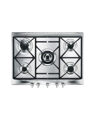 Encimera Smeg SR275XGH2 5 Zonas Gas Natural 68.5 cm