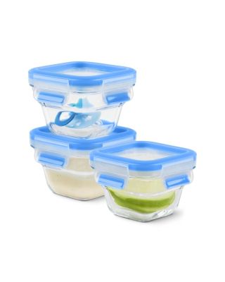 Set 3 Recipientes Herméticos Cristal 0,18 Litros