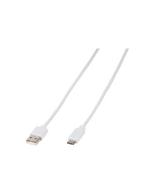 L-CABLE USB A - USB TIPO C 1M BLANCO BOLSA VIVANCO