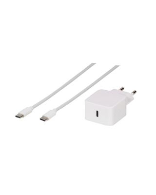 Cargador Súper Rápido 3.0 25W 3A USB Tipo C + Cable Tipo C