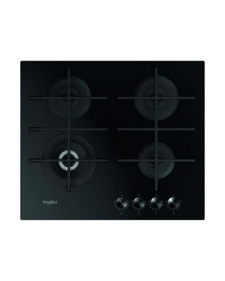 Placa de cristal Gas Whirlpool GOWL628_NB 4 Zonas Gas Natural 59