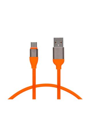 Cable Datos USB-USB TIPO C 2 Amperios Naranja