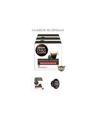 Pack 3 Cajas Bebida Dolce Gusto Espresso Intenso Descafeinado (48 cápsulas)