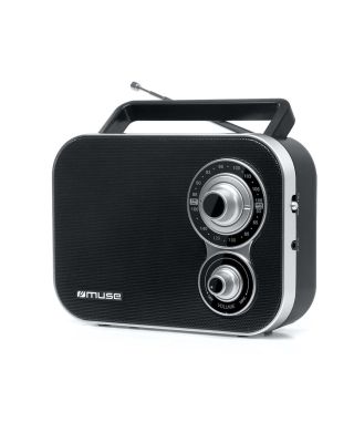 Radio retro portátil Muse M-051 R negra