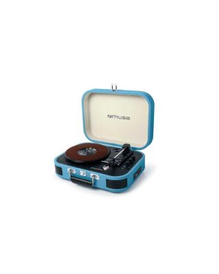 Tocadiscos Estéreo MT-201 BTB Bluetooth Azul