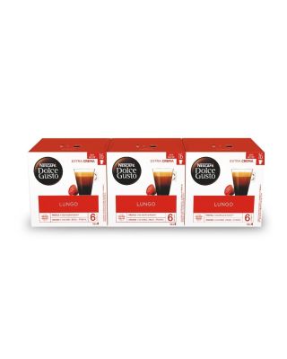 Pack 3 cajas Café Lungo Dolce Gusto (3 cajas de 16 cápsulas)