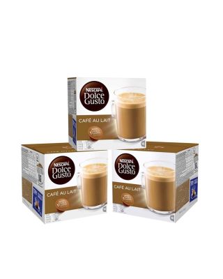 Pack Café con Leche Dolce Gusto (3 Cajas de 16 cápsulas)