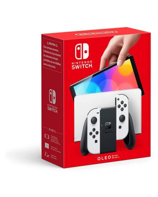 Consola Nintendo Switch OLED 7", Joy-Con, 64 GB, Blanca