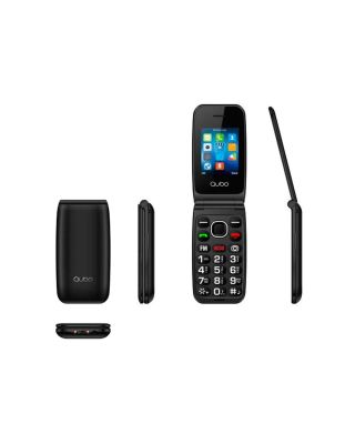 Teléfono Móvil Qubo NEO 2  2,4" Bluetooth, Cámara y FM negro