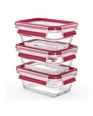 Set 3 Recipientes Herméticos Cristal 0,45 Litros