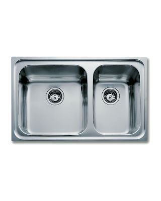 Fregadero Teka Classic 2C 80 con orificio Inox