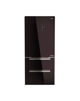 Frigorífico French Door E con motor inverter en acabado de cristal