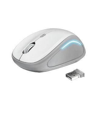 Ratón Inalambrico Trust YVI FX Blanco con luz