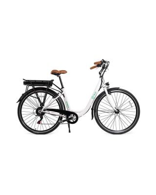 Bicicleta Eléctrica Youin Los Angeles Paseo Autonomía 40 km Blanca